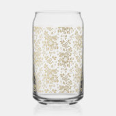Golden Florals Can Glass Dosenglas (Vorderseite)