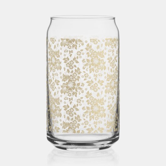 Golden Florals Can Glass Dosenglas (Rückseite)