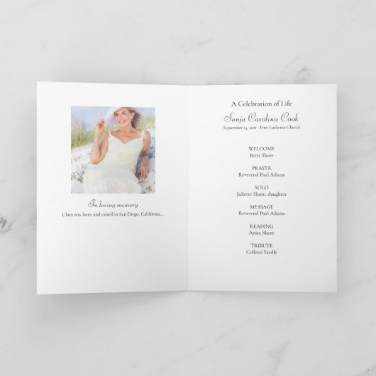 Golden Florals Feier zum Life Program Programm (Innenseite)