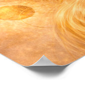 Golden Flow Abstract Wall Art – Luxury Gold Energy Poster (Ecke)