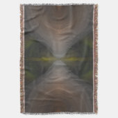 Golden Flow – Radial Color Blend Art Decke (Vorderseite Vertikal)