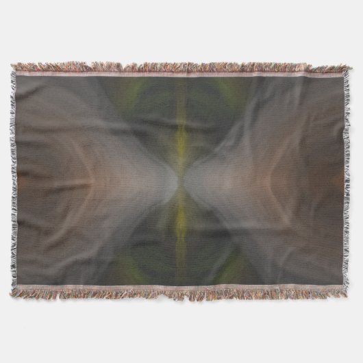 Golden Flow – Radial Color Blend Art Decke (Vorderseite)