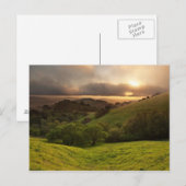 Golden Foggy Sunset, Kalifornien Postkarte (Vorne/Hinten)