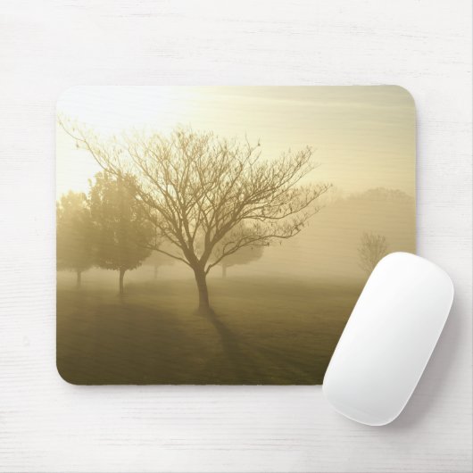 Golden Foggy Tree Mousepad (Mit Mouse)