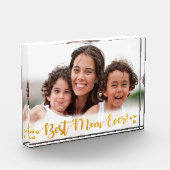 Golden Foil Beste Mama je leicht Border Fotoblock (Links)