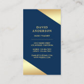 Golden Foil Confetti Parco Tassino Visitenkarte (Rückseite)