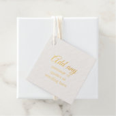 Golden Foil CUSTOM Schlichtes Elegantes Geschenkanhänger (Mit Box)