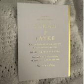 Golden Foil Elegante Folieneinladung