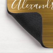 Golden Foil Elegante Moderner Luxus Mousepad (Ecke)