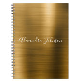 Golden Foil Elegante Moderner Luxus Notizblock (Vorderseite)