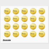 Golden Foil Gems Sparkle Gastgeschenk Sticker (Blatt)