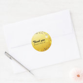 Golden Foil Gems Sparkle Gastgeschenk Sticker (Umschlag)