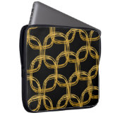 Golden Foil Scribble Circle Chic Notebook Sleeve F (Vorne Rechts)