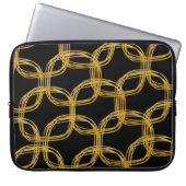 Golden Foil Scribble Circle Chic Notebook Sleeve F (Vorderseite)