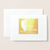 Golden Foiled Ham Radio Geburtstagkarte Folienkarte (Rückseite mit Umschlag)