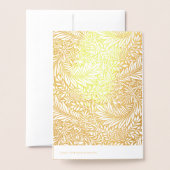 Golden Foliage 50. Hochzeitstag Folienkarte (Rückseite mit Umschlag)