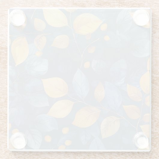Golden Foliage Träume Herbst Schönheit der Natur Glasuntersetzer (Rückseite)