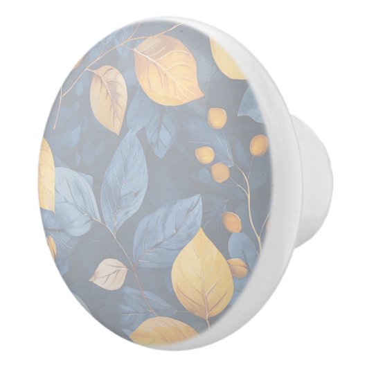 Golden Foliage Träume Herbst Schönheit der Natur Keramikknauf (Rechts)