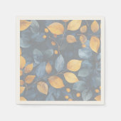 Golden Foliage Träume Herbst Schönheit der Natur Serviette (Vorderseite)