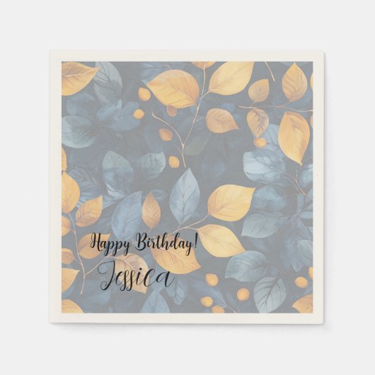 Golden Foliage Träume Herbst Schönheit der Natur Serviette (Vorderseite)