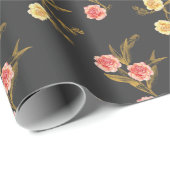 Golden Foliage und Blume Buds Geschenkpapier (Rolleneckpunkt)