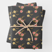 Golden Foliage und Blume Buds Geschenkpapier Set (Beispiel)