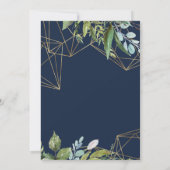 Golden Folies Foto Save the Date Einladung (Rückseite)