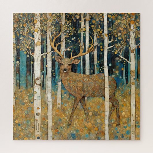 Golden Forest Deer Puzzle (Vertikal)
