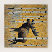 Golden Forest Moose Puzzle (Horizontal)
