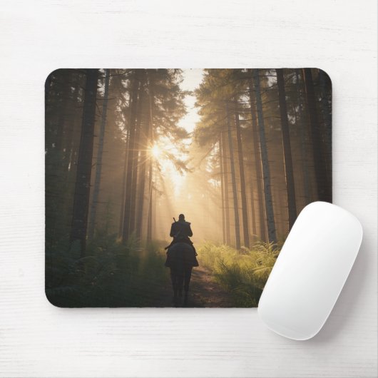 Golden Forest Rider Mousepad (Mit Mouse)
