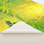 Golden Forest Stream Peaceful Art Sherpadecke (3/4)