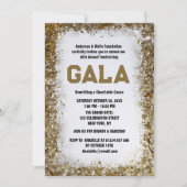 Golden Formal Corporate Gala Ball Party Fundraiser Einladung (Vorderseite)