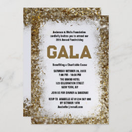 Golden Formal Corporate Gala Ball Party Fundraiser Einladung