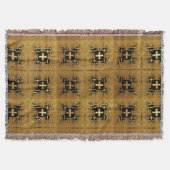 Golden Fraktal Crosses Decke (Vorderseite)