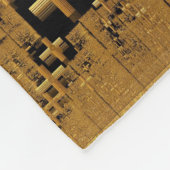 Golden Fraktal Crosses Fleecedecke (Ecke)