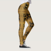 Golden Fraktal Crosses Leggings (Rechts)