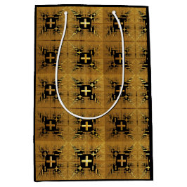 Golden Fraktal Crosses Mittlere Geschenktüte