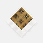 Golden Fraktal Crosses Serviette (Ecke)