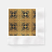 Golden Fraktal Crosses Serviette (Vorderseite)