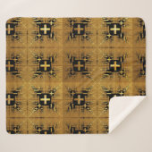 Golden Fraktal Crosses Sherpadecke (Vorderseite (Horizontal))