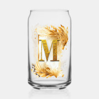 Golden Frame Decorative Monogram M