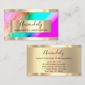 Golden Frame Event Planner Ombre Blue Visitenkarte (Vorne/Hinten)