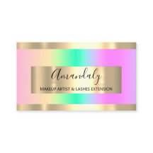 Golden Frame Event Planner Ombre Pastel