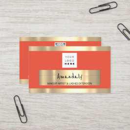 Golden Frame Fashion Boutique Shop QR CODE Logo Visitenkarte