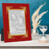 Golden Frame Foto Plaque Fotoplatte (Seite)