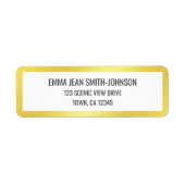 Golden Frame Modernes Elegantes Glamour Gold Chic (Vorne)