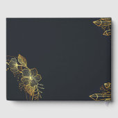 Golden Frame Navy-Back Gästebuch (Rückseite)