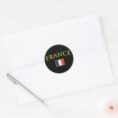 Golden France Runder Aufkleber (Umschlag)