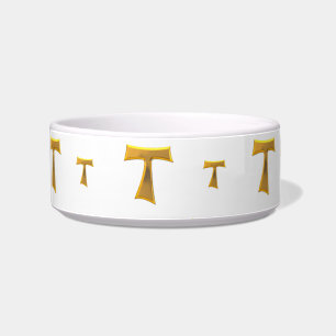 Golden Franciscan Tau Cross Napf