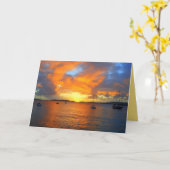 Golden Frank Bay Sunset, St. John, U.S.V.I. Karte (Gelbe Blume)